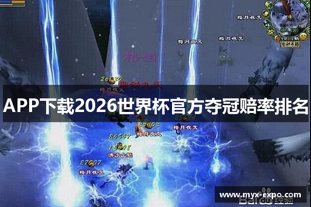 APP下载2026世界杯官方夺冠赔率排名